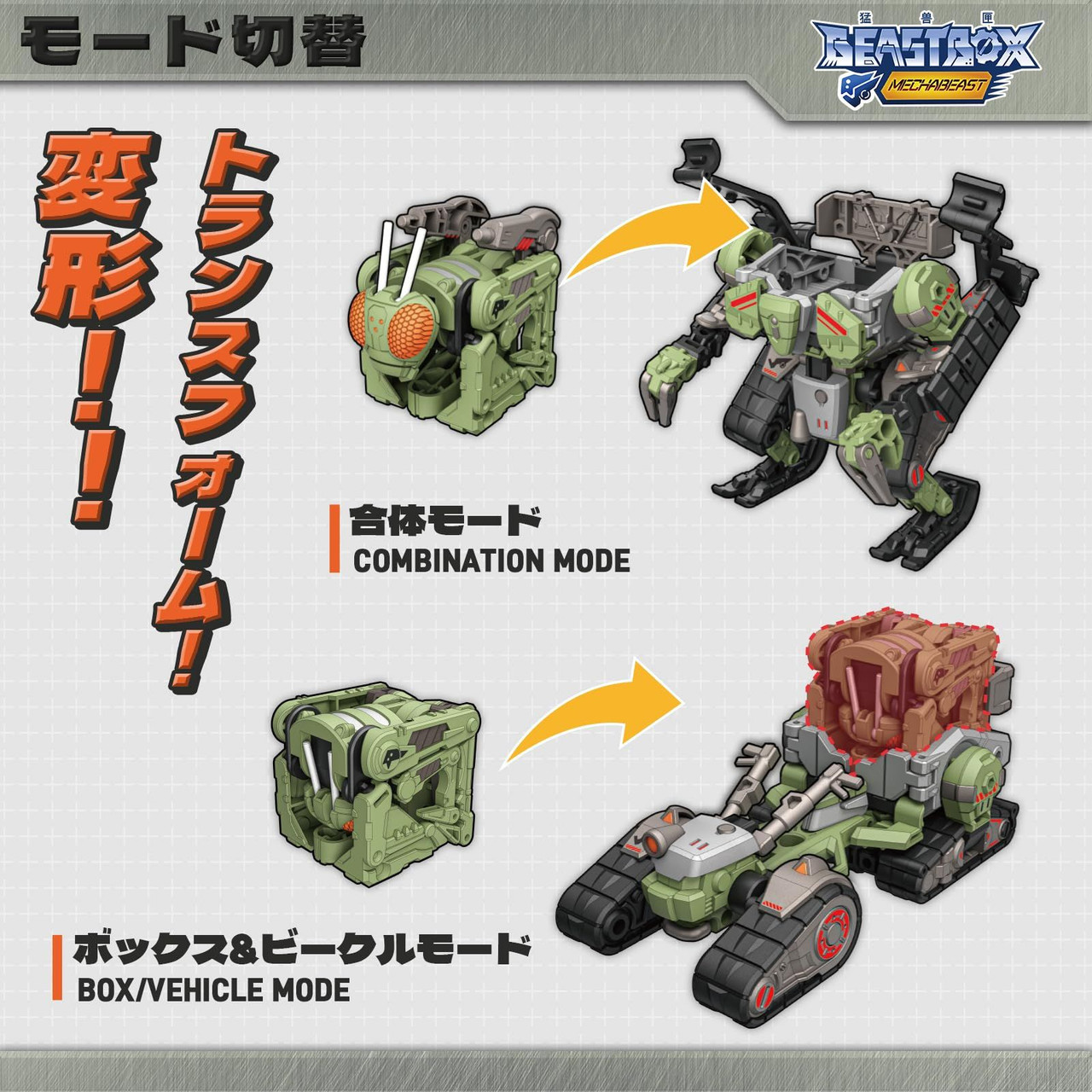 52Toys Beastbox-Mega Series BMM-02 Mechabeast Zombietrack