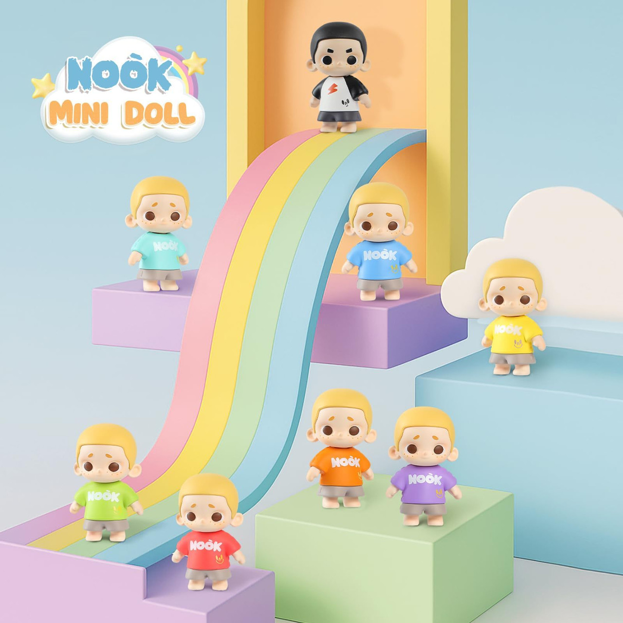 52Toys Nook Minidoll: Rainbow Mini Figure Mini Doll