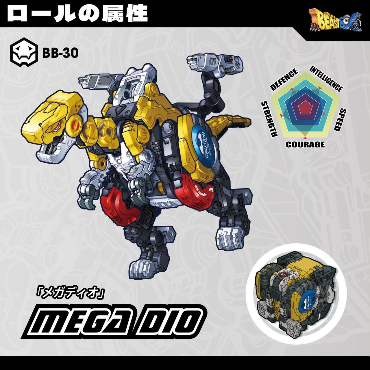 Beastbox 52Toys BB-30 Mega Dio Transforming Toy Cube To Mecha