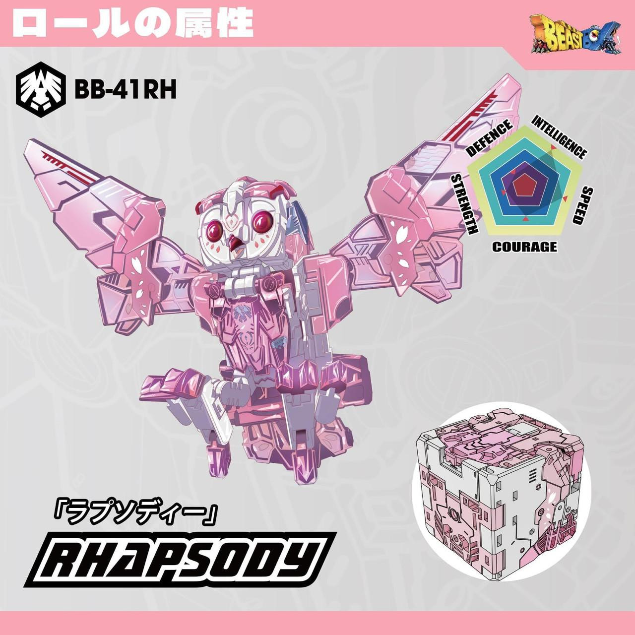 Beastbox 52Toys BB-41RH Rhapsody transforms from a cube into a
