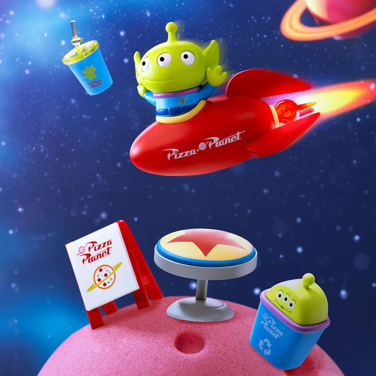 52Toys Blind Box X Toy Story Aliens' Pizza Planet Series Miniature