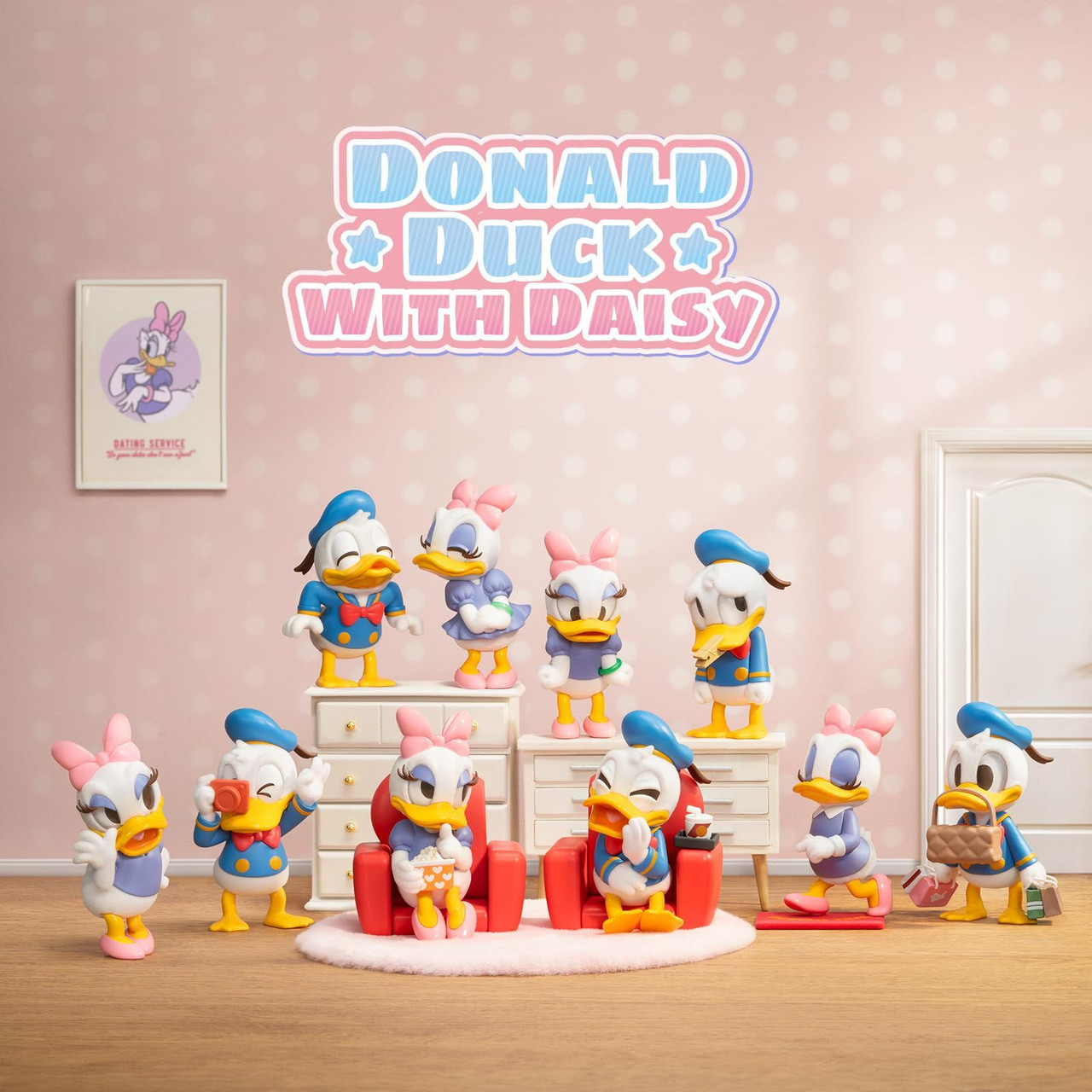 52Toys Blindbox Donald Duck With Daisy Series Blind Box