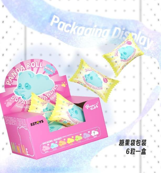 52Toys Blindbox Panda Roll Dopamine Panda Set Of 6 Box