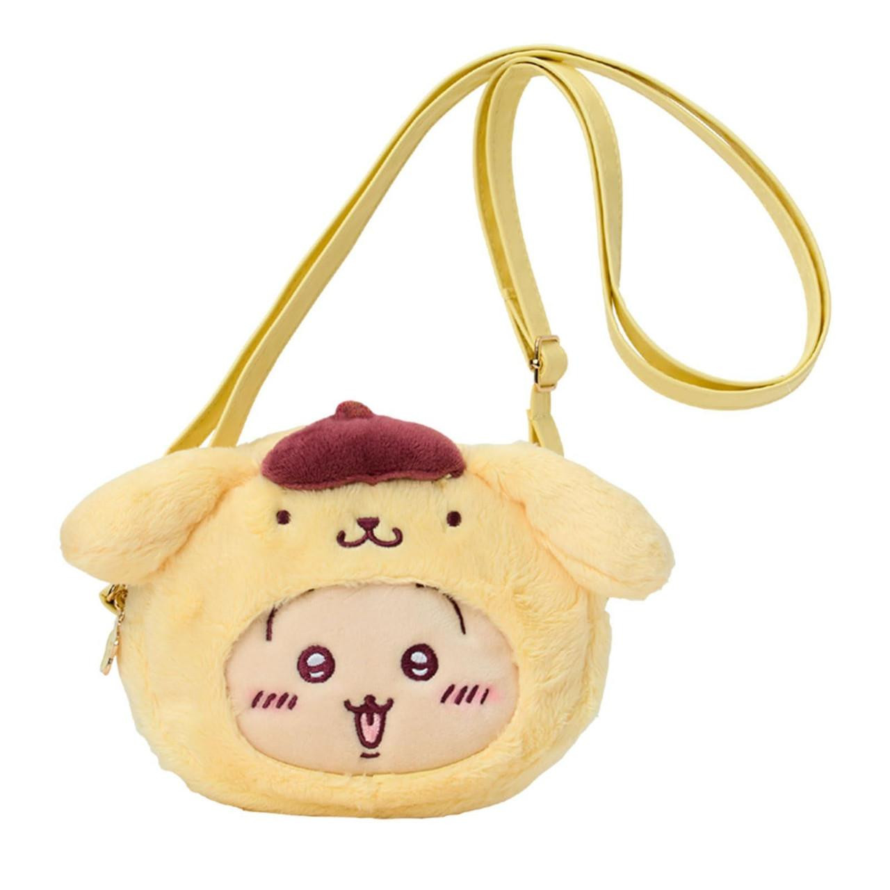 ★Wai Kei★ Pompompurin star string bag burgundy YKBE08AC01- sanrio-pompom-purin-chiikawa-