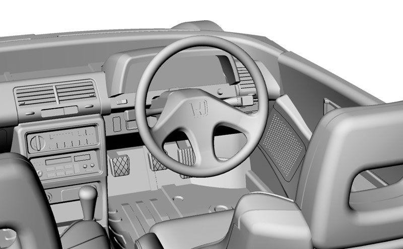 1/24 Honda Civic Si (EF3) (1987) Plastic Model