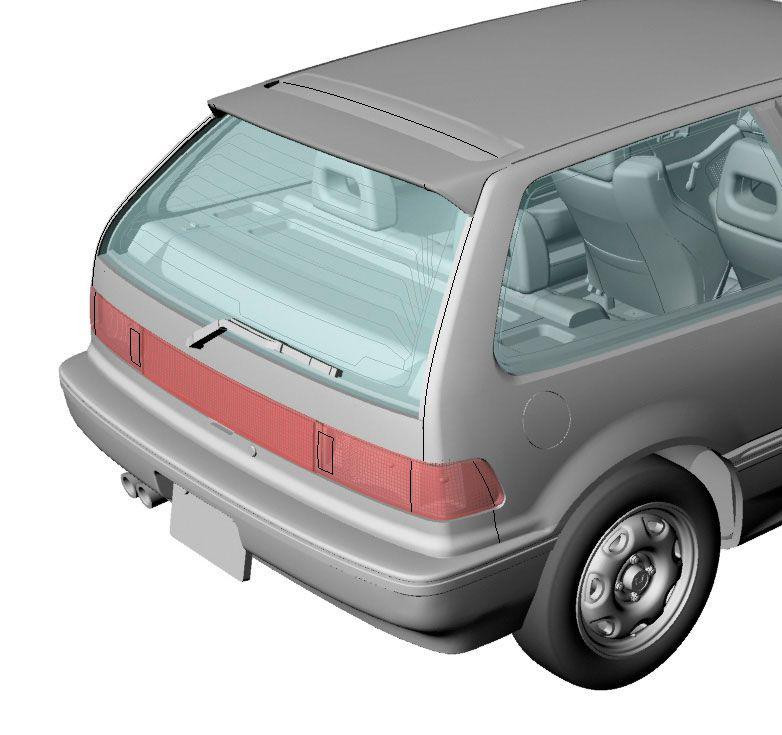 1/24 Honda Civic Si (EF3) (1987) Plastic Model