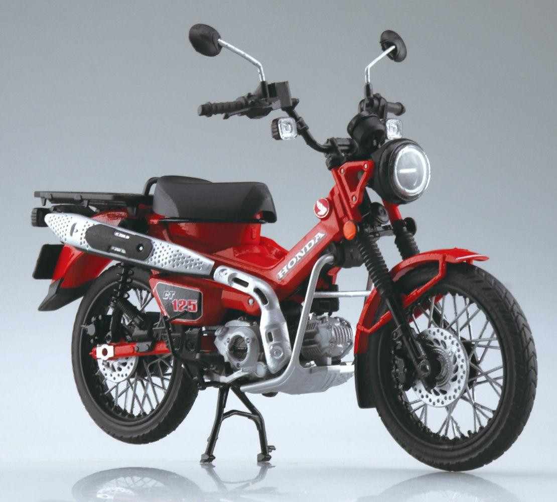 AOSHIMA CT125 1/12スケール ハンターカブ 　スーパーカブ 1/12 Honda CT125 Hunter Cub Glowing Red Complete Plastic Model
