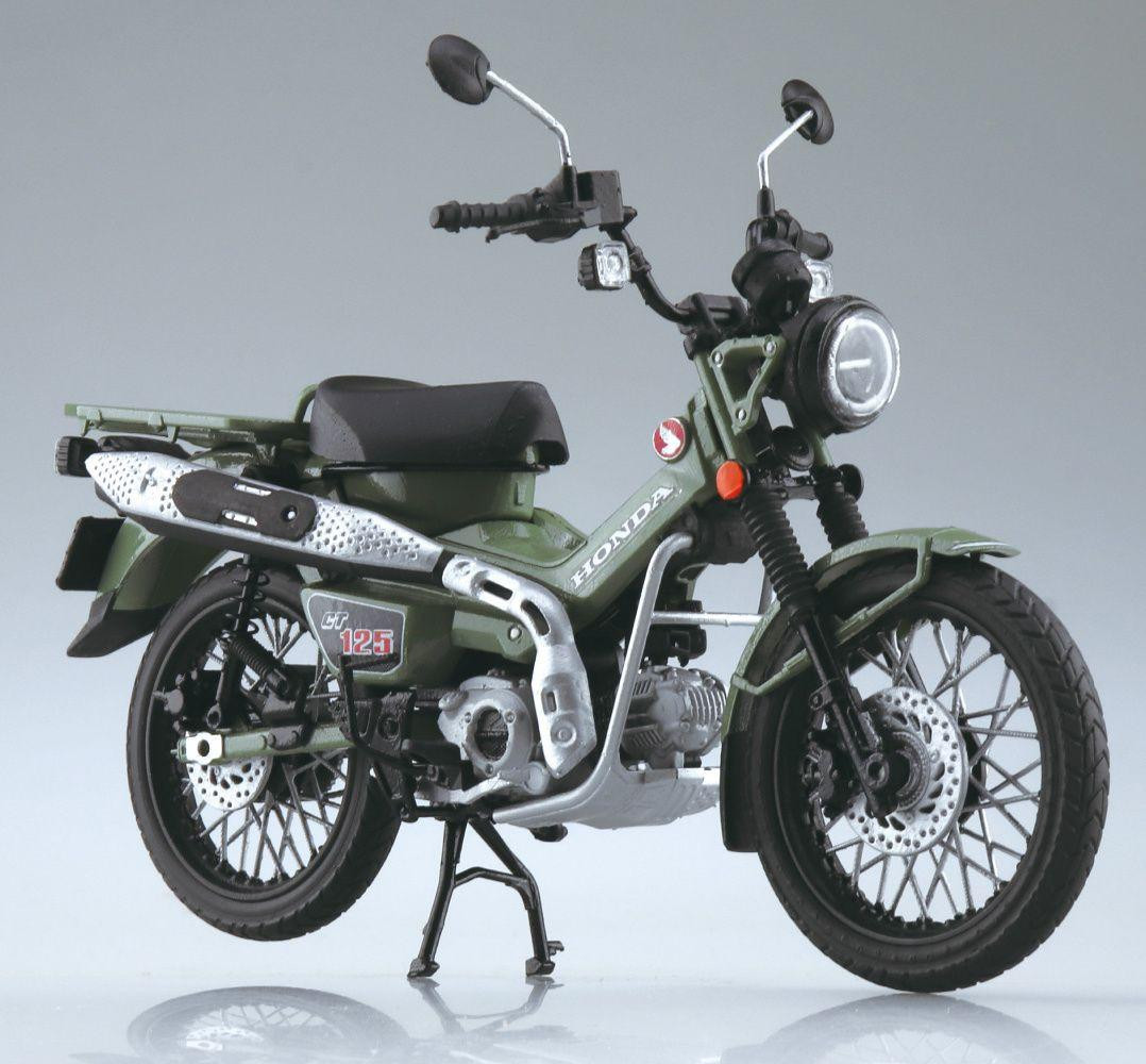 1/12 Honda CT125 Hunter Cub Pearl Organic Green Finished Model