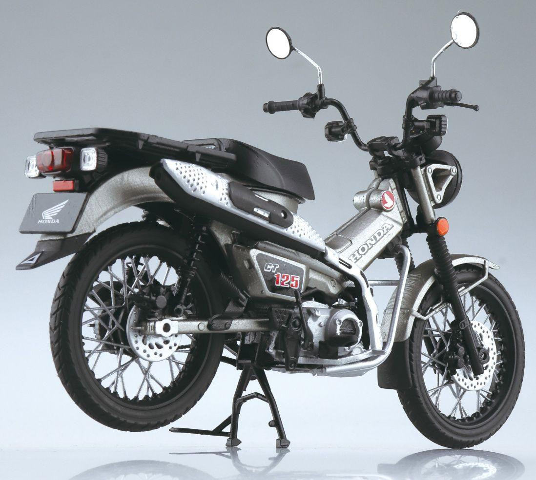 1/12 Honda CT125 Hunter Cub Matte Armored Silver Metallic Finished