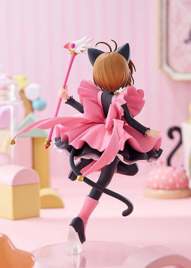 sakura kinomoto dress 2.0 Upgrade VerDokiDoki-SR Anime Card Captor Cosplay Sakura Costume Pink White Cardcaptor Sakura, 1st Batch-2.0 VerCostume Hand wash in cold water Sakura Kinomoto figure Black Cat