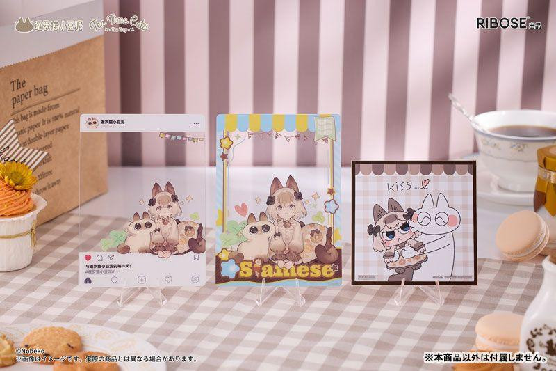 DLC Series Tea Time Cats Siamese Cat x Azuki Friendship Figure
