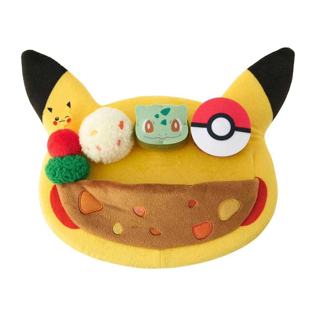 Pokemon Center Original Cafe Plate Style Plush Pikachu