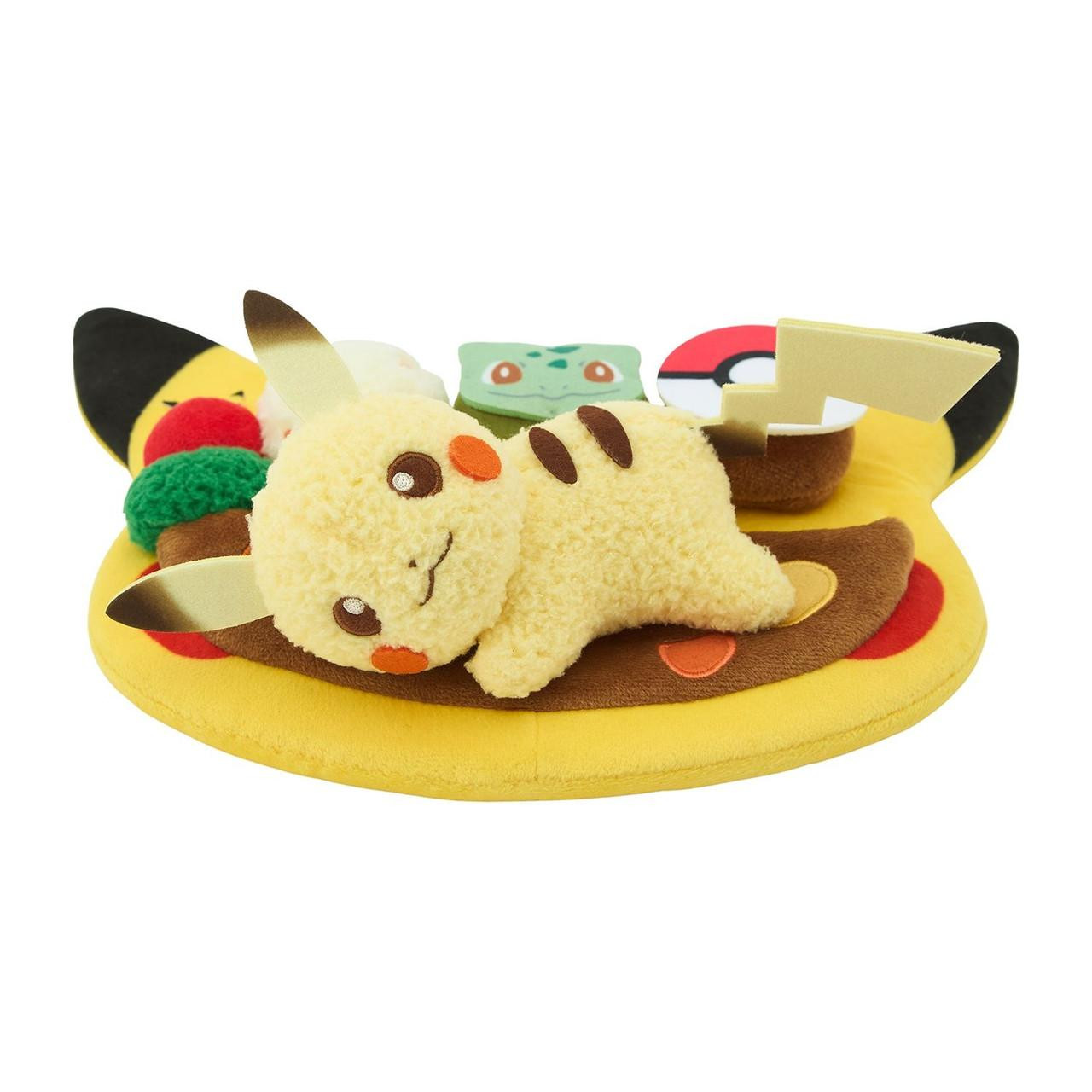 Pokemon Center Original Cafe Plate Style Plush Pikachu