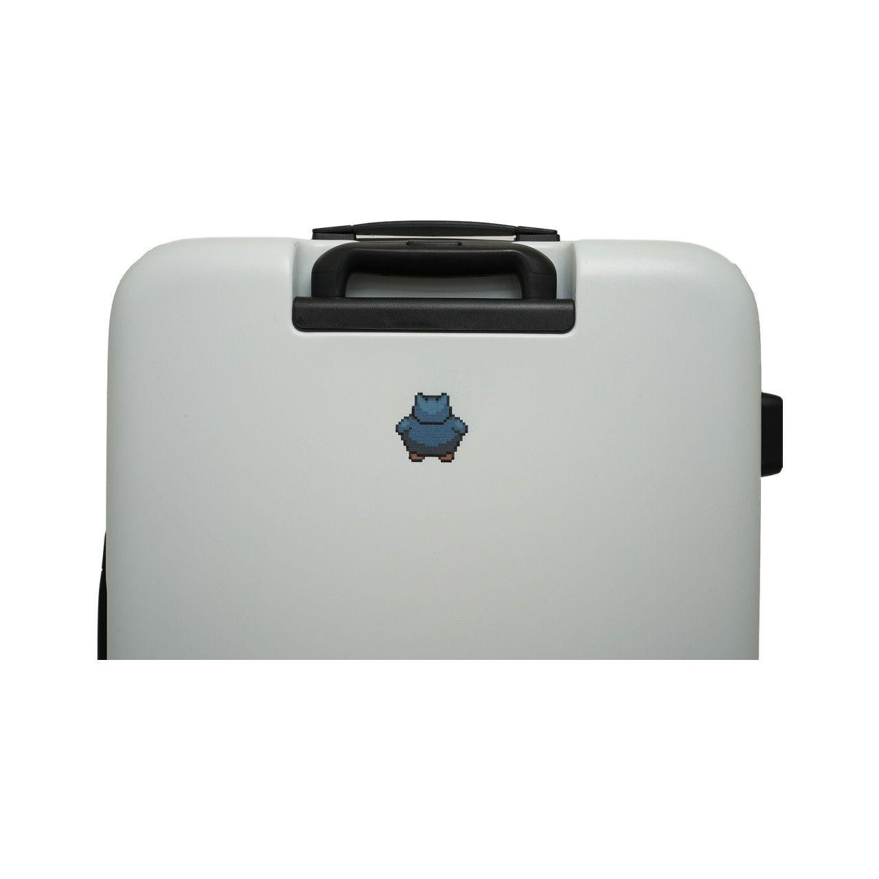 Pokemon Center Original Pixel Art Suitcase M White (Snorlax) 59L