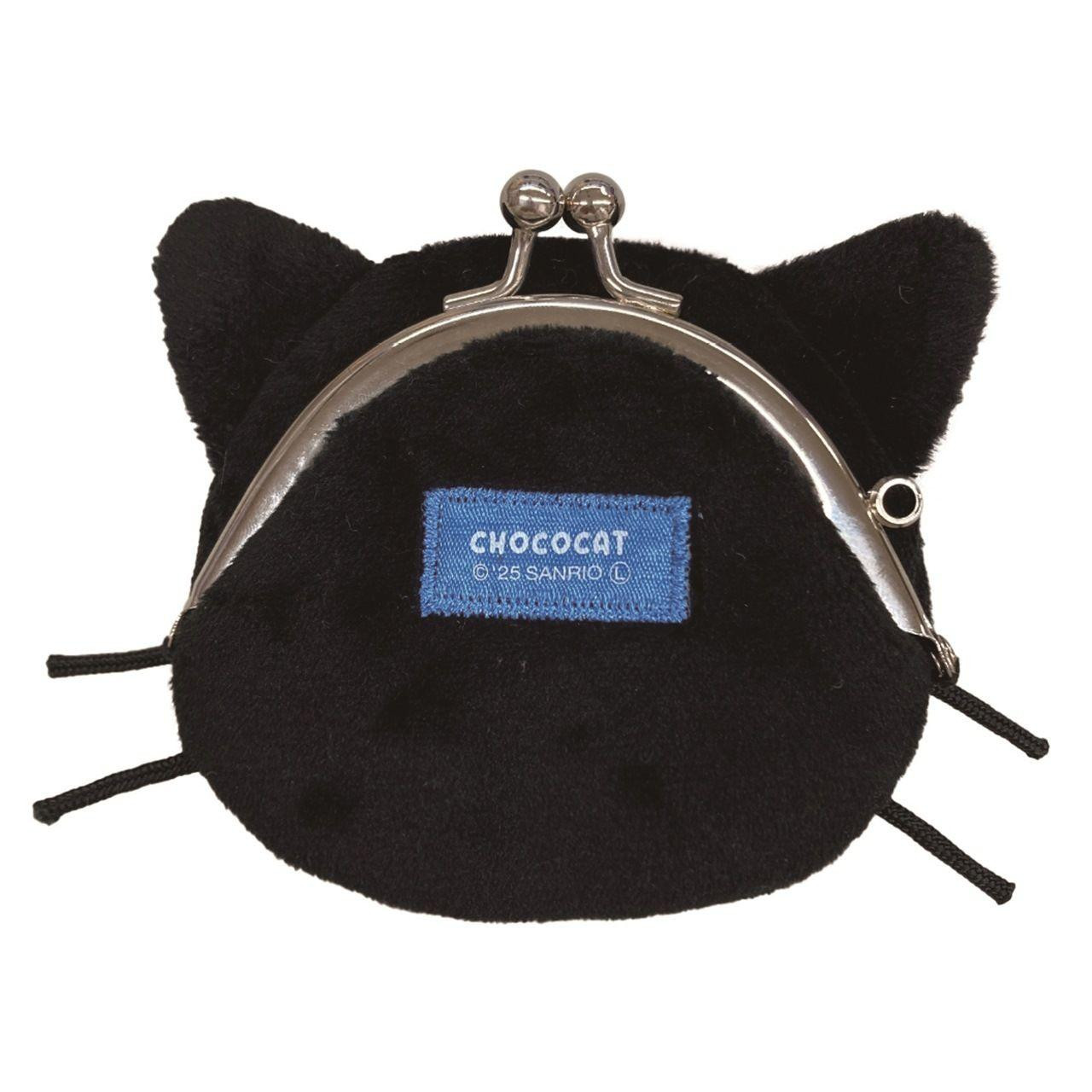 T's Factory Sanrio Face Mini Clasp Purse Chocolate Cat