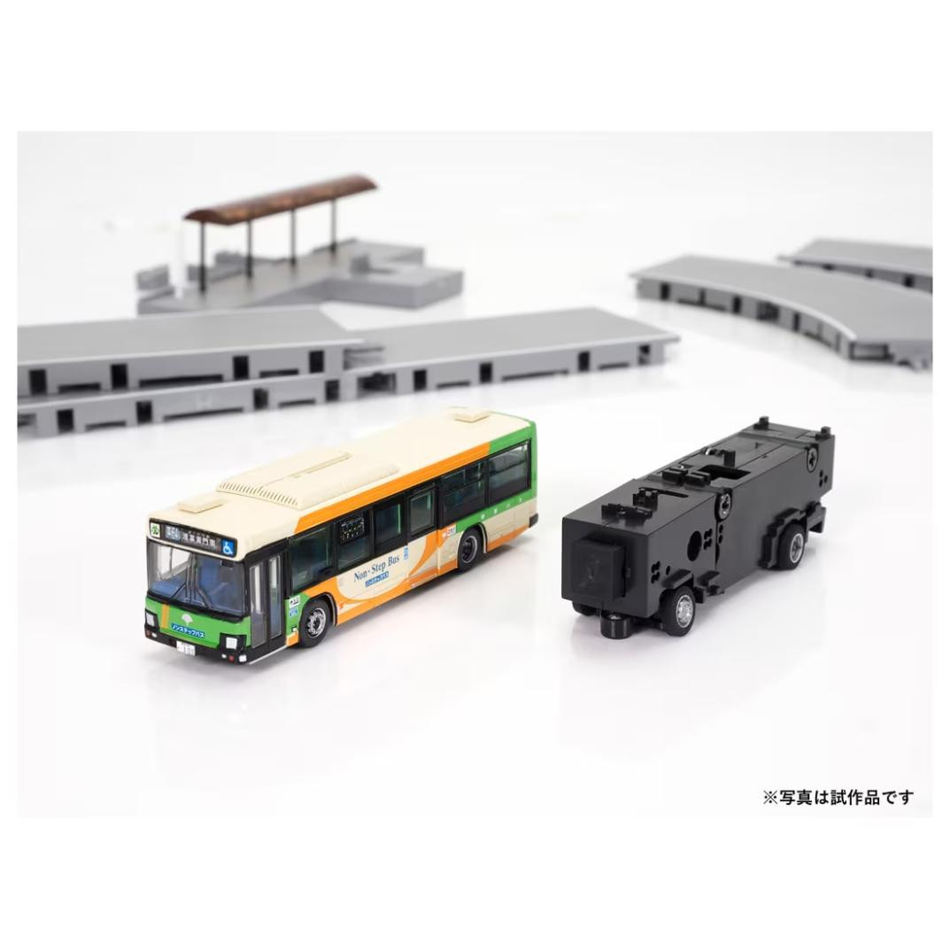 ISUZU ERGA 1/87スケール ミニカーセット Bus Collection Running System Basic Set A4 Isuzu Erga Tokyo