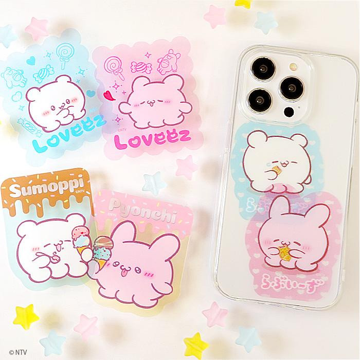 Loveez W Die-Cut Clear Sticker Complete BOX (15 pcs)
