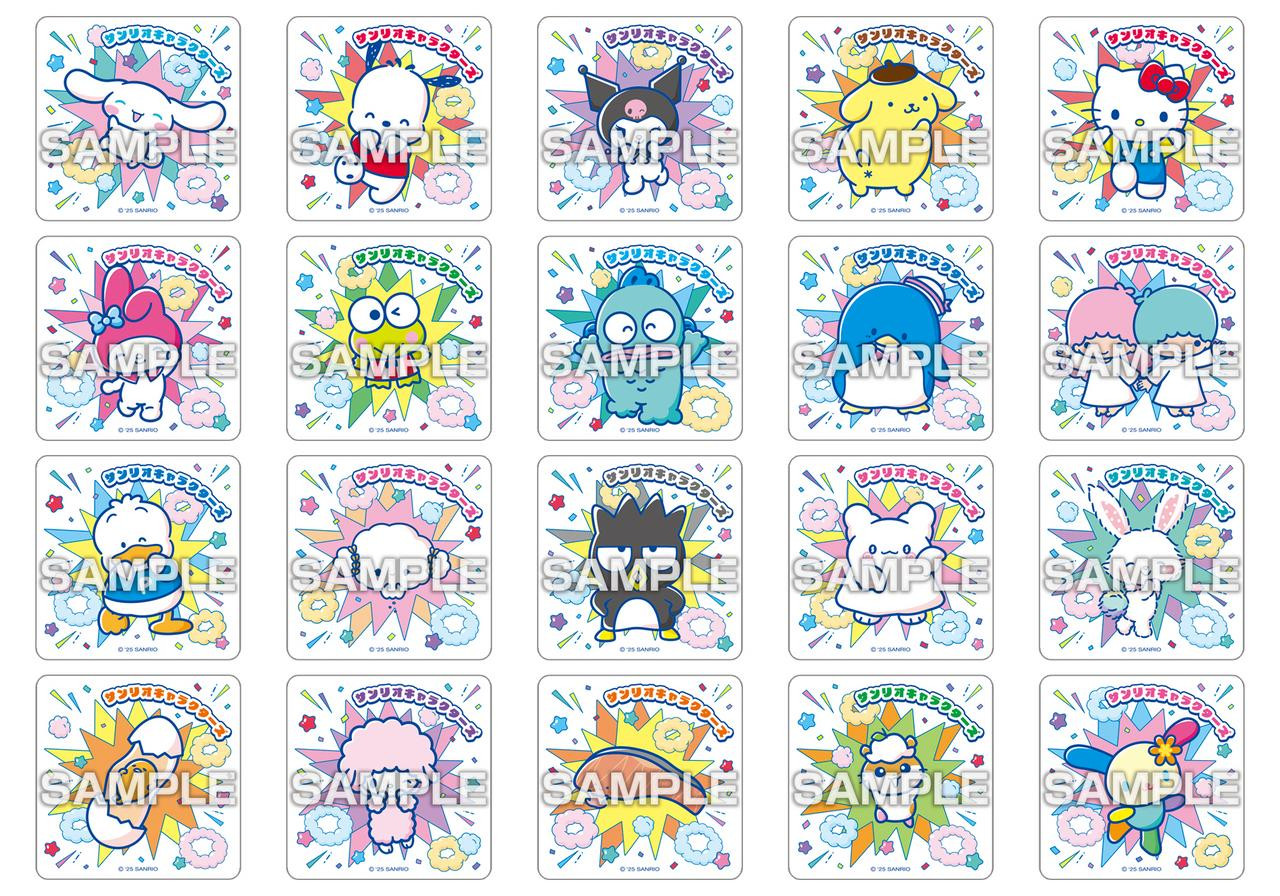 Sanrio Characters Square Magnet Collection Gum BOX (16pcs)