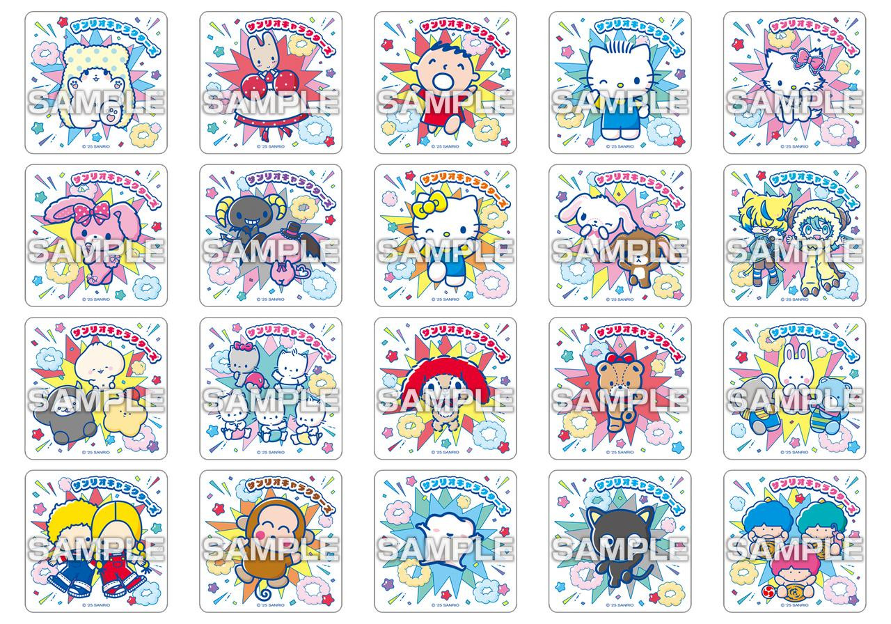 Sanrio Characters Square Magnet Collection Gum BOX (16pcs)