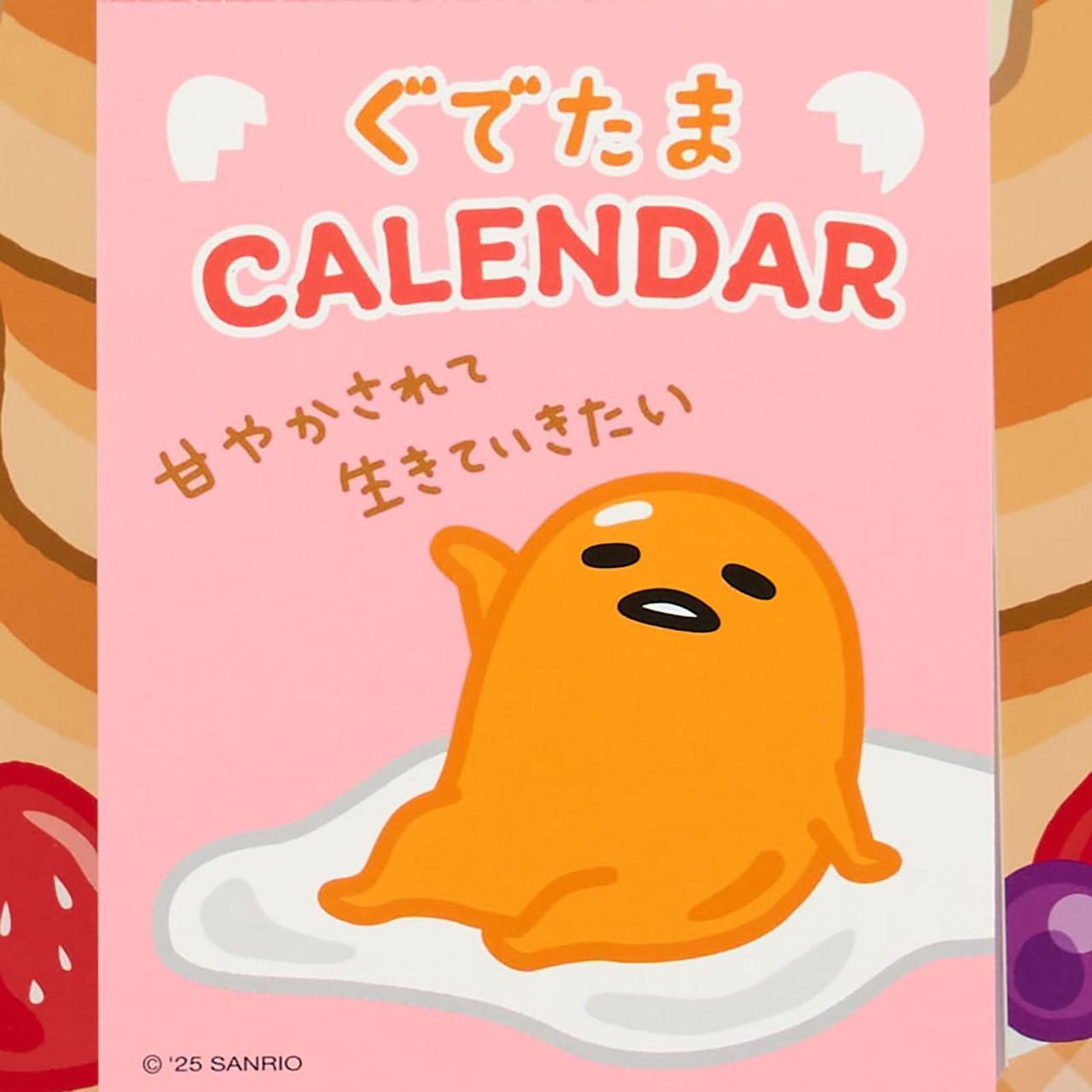 Sanrio Gudetama Flip Wall Calendar 2026 Paper Wall Hanging 622362