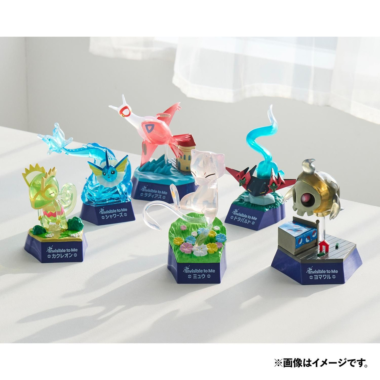 ポケモン クリアフィギュア Invisible to Me ミュウ　ラティアス Pokemon Center Original Clear Figure Invisible To Me Mew