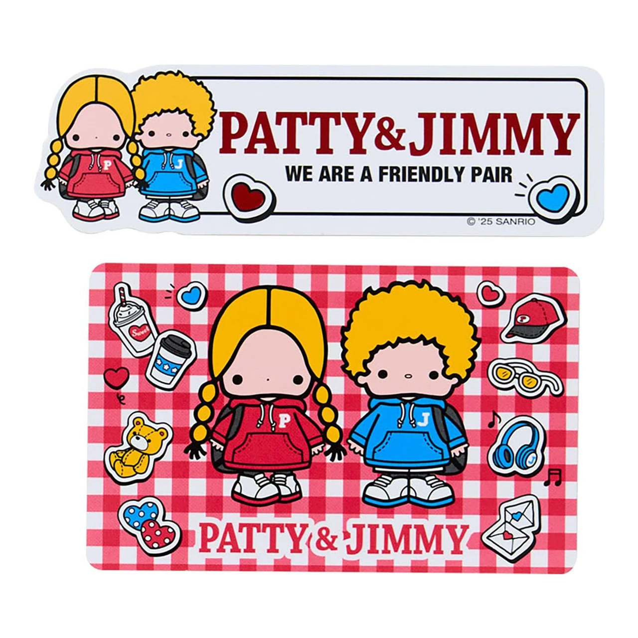 Sanrio Sticker Set (Lookbook For Two) Patty And Jimmy