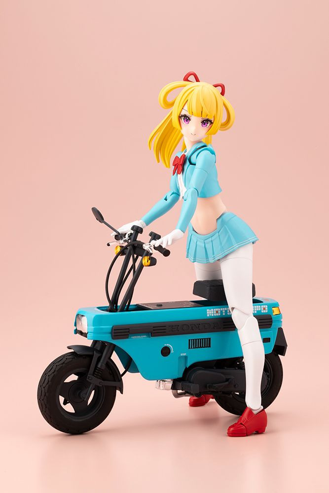 【新品同様/レア】AMOS フィギュアMotorcycle Clubセット BUSTER DOLL Knight Alice with Honda AB12 Motocompo Plastic Model