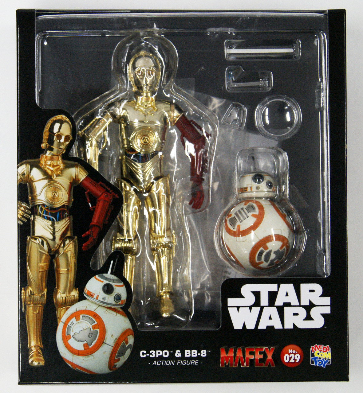 Medicom MAFEX 029 Star Wars The Force Awakens C-3PO & BB-8 Figure Set