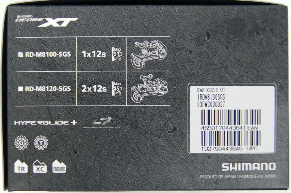 DEORE XT RD-M8100-SGS Rear Derailleur Shadow RD+ (1x12S) IRDM8100SGS