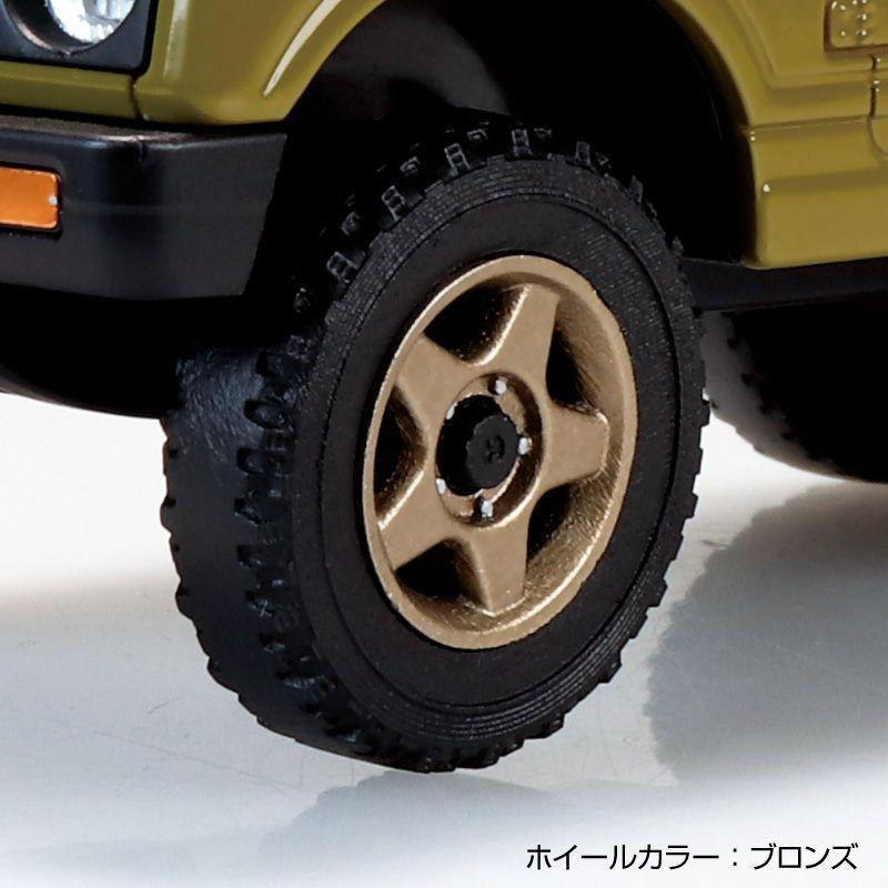 RakuPla Snap Kit Suzuki JA11 Jimny Olive Custom Wheels Plastic Model