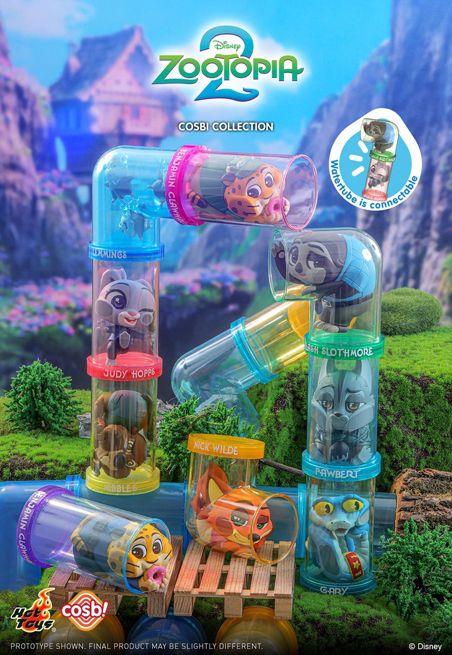 Cosbi- Zootopia 2 Series 1 - Water Slider (8 pcs Box RANDOM)