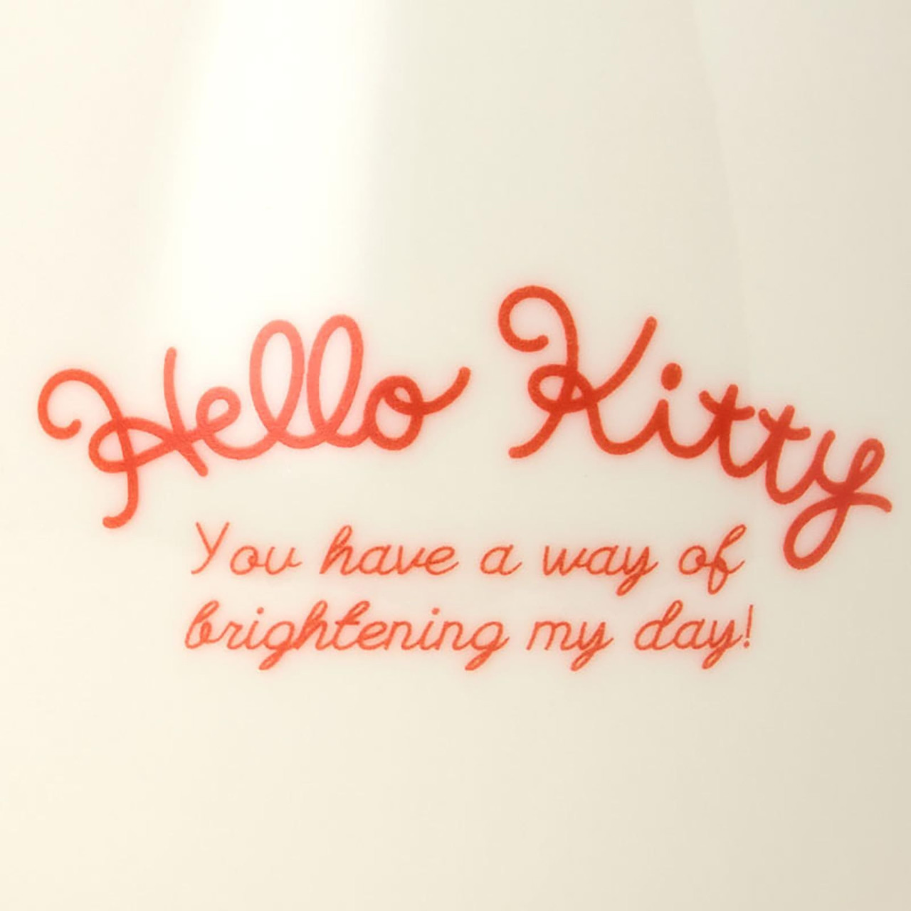 Hello Kitty In Script Sanrio Hello Kitty Mascot Attached Mug Cup