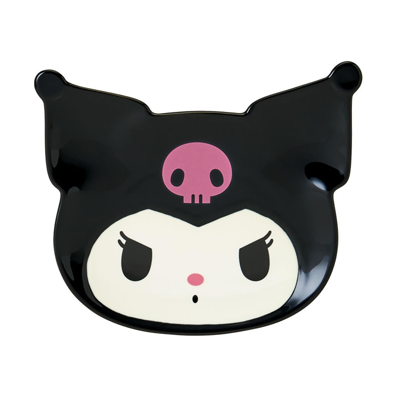 Sanrio Kuromi Face Shaped Plate Microwave Dishwasher And Dryer