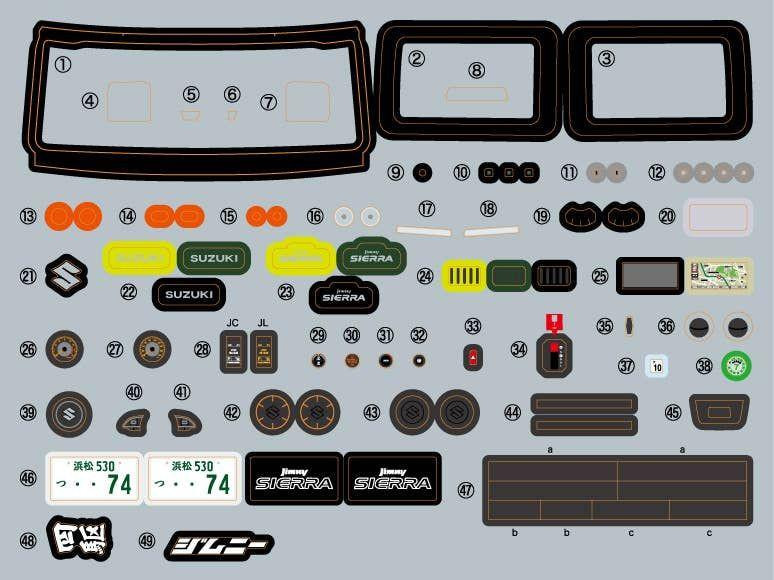 1/24 Suzuki Jimny Sierra JB74 (Bluish Black Pearl 3) Plastic Model