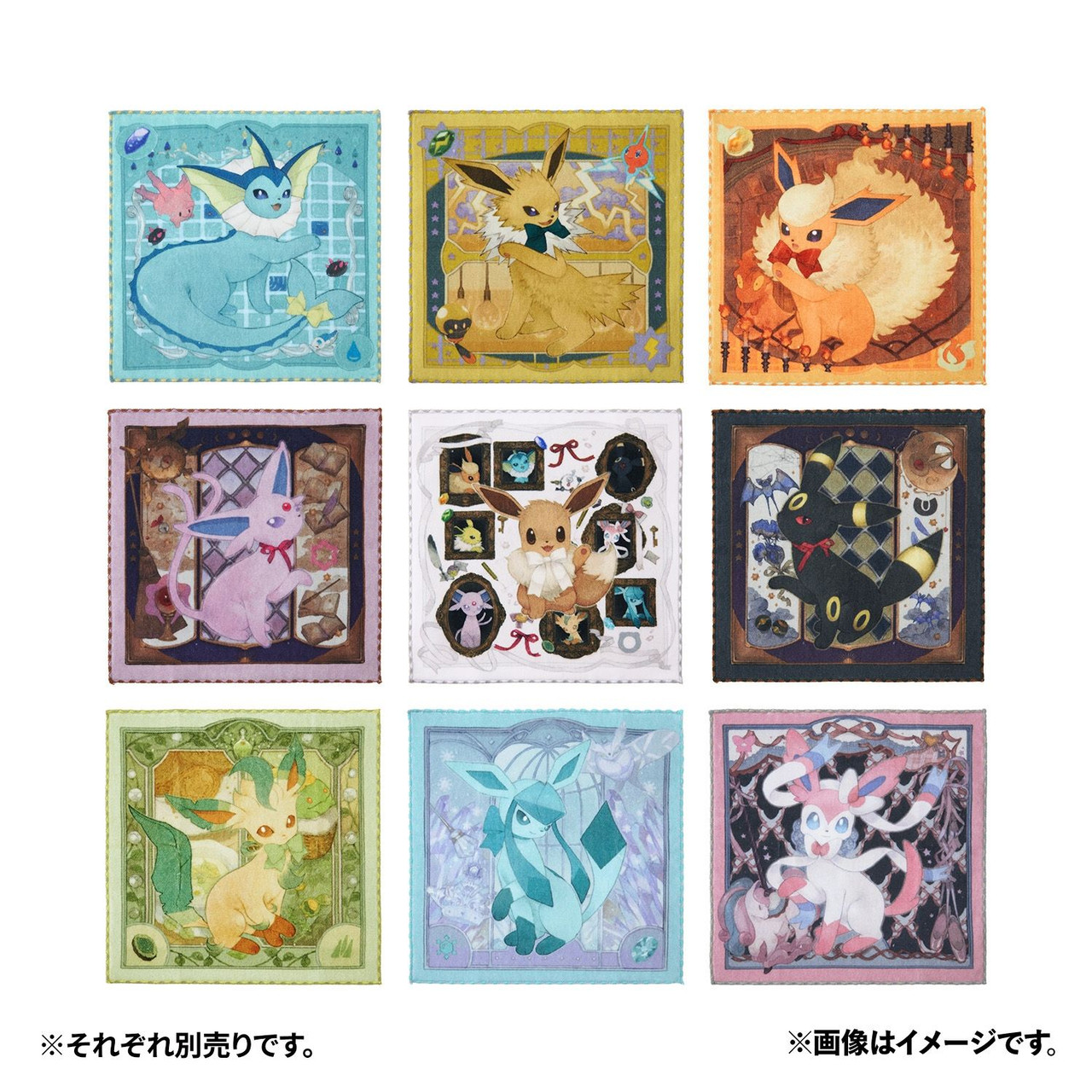 Pokemon Center Original Hand Towel Eevee Collection Eevee