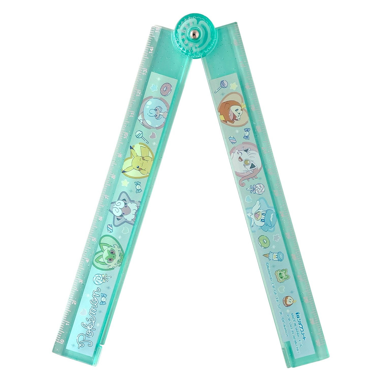 Pokemon Ruler Set Pokemon Center Original Folding Ruler Fancy Time