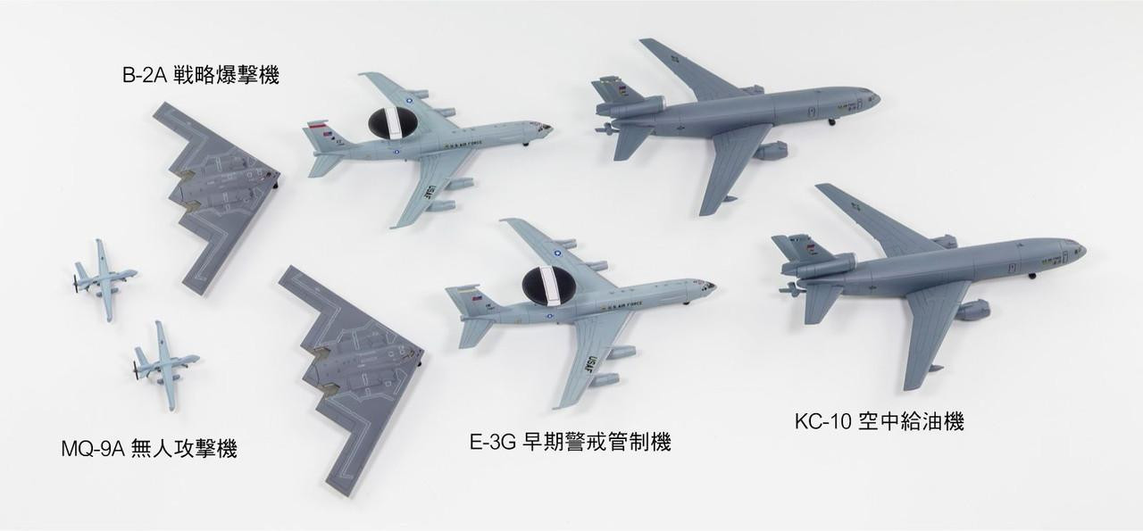 S86 1/700 US Air Force Aircraft Set 8 Plastic Model