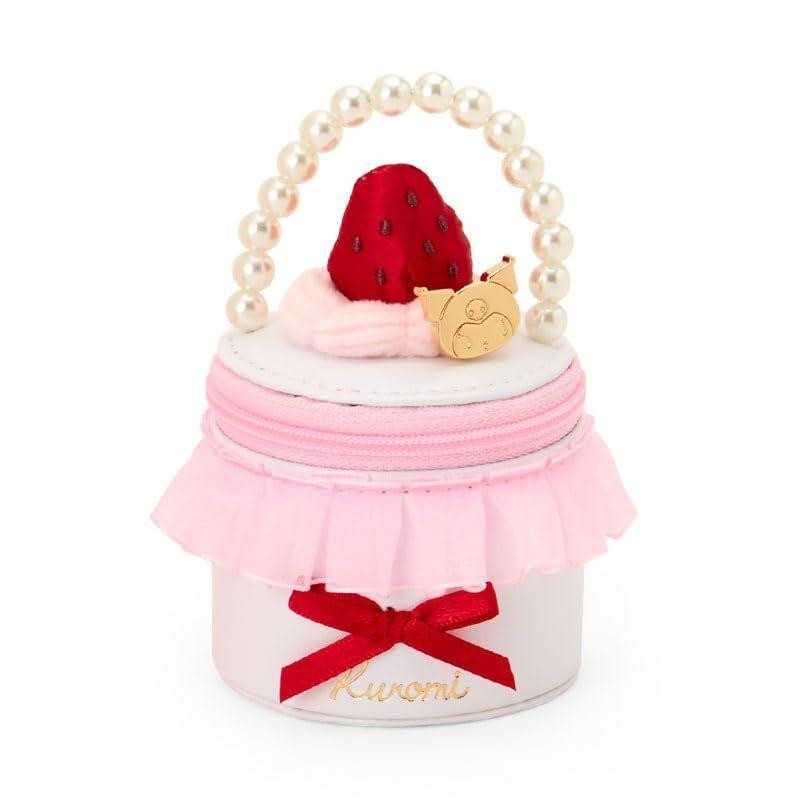 Sanrio Kuromi Plush And Accessory Case Set Strawberry Whip Cake