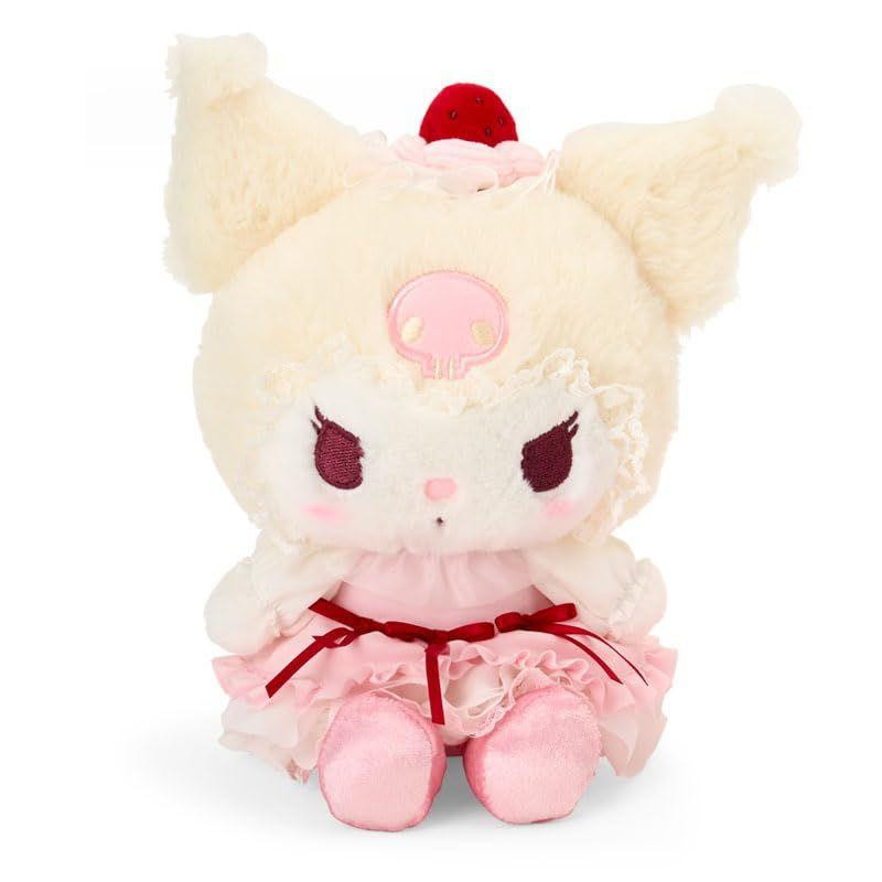 Sanrio Kuromi Plush And Accessory Case Set Strawberry Whip Cake
