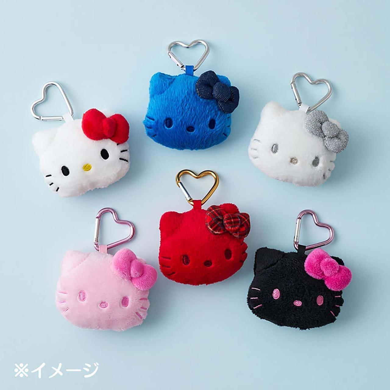 Sanrio Face Shaped Mascot Holder I Love Hello Kitty Silver