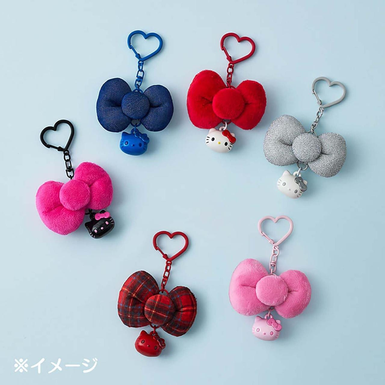 Sanrio Ribbon Key Holder (I Love Hello Kitty) Red