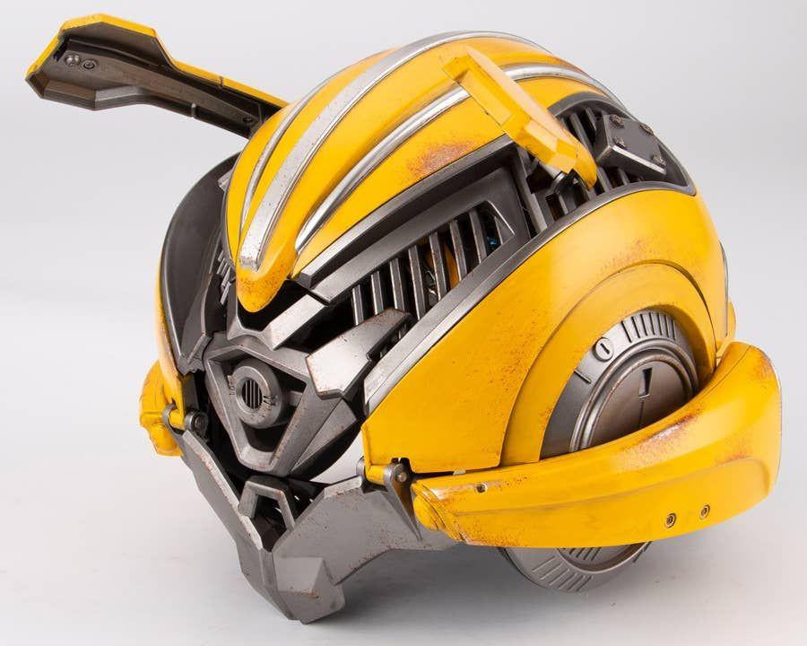 bumblebee motorcycle helmet for sale Voice Activated 1/1 Scale Wearable the helmet also features LEDs in the eyes and transformation sound effects Hedonist Bumblebee | Made-To-Order |