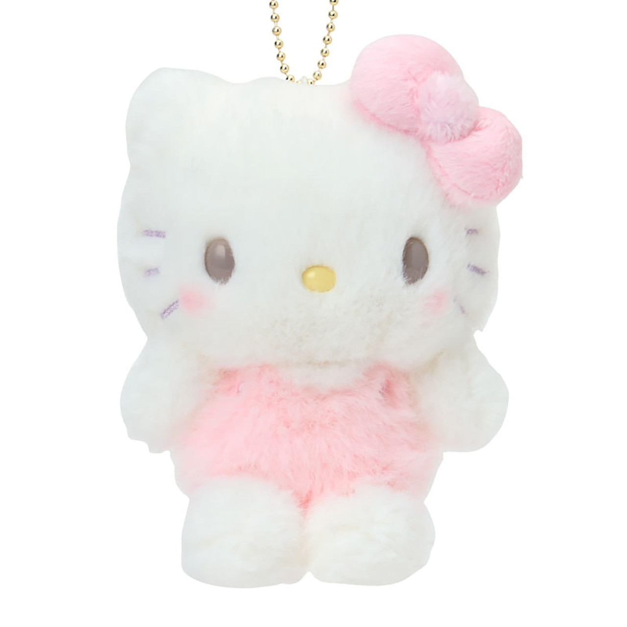 Sanrio Hello Kitty Mascot Holder Napping On A Fluffy White Cloud