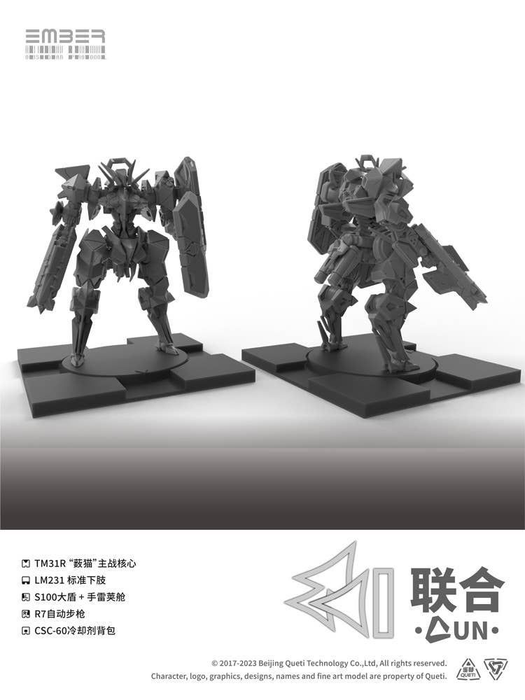 Ember: Obsidian Protocol UNコアセット＋拡張セット Ember: Obsidian Protocol UN Core Pack Plastic Model