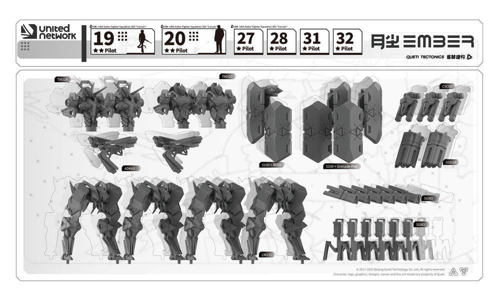 Ember: Obsidian Protocol UN Core Pack Plastic Model