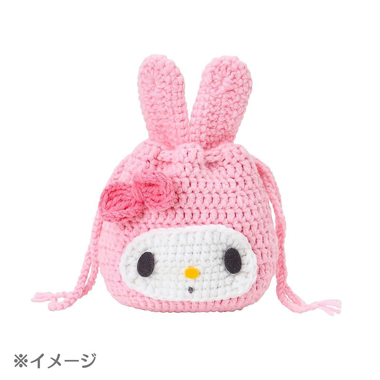 Sanrio My Melody Face Shaped Drawstring Knitting Kit Handicraft