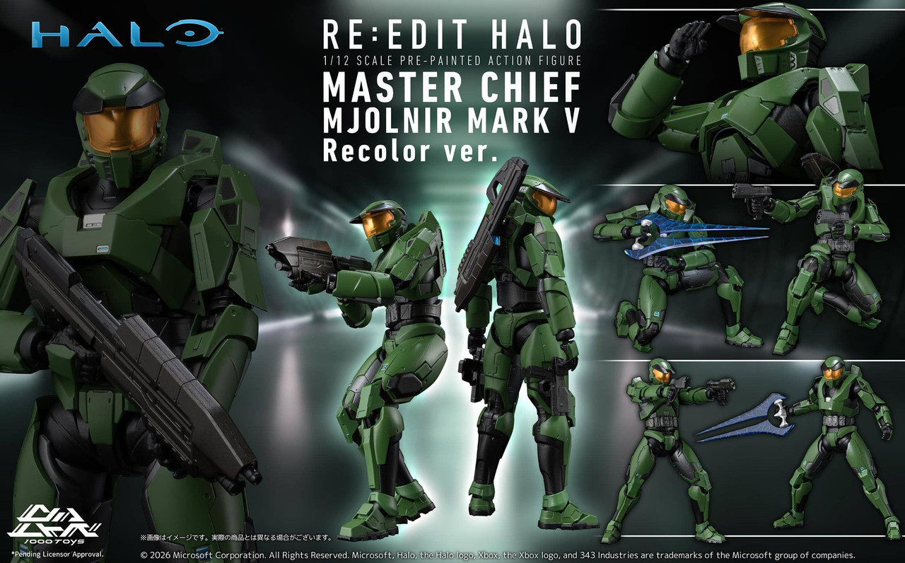 Re:Edit Halo 1/12 Scale Master Chief Mjolnir Mark V Recolor ver