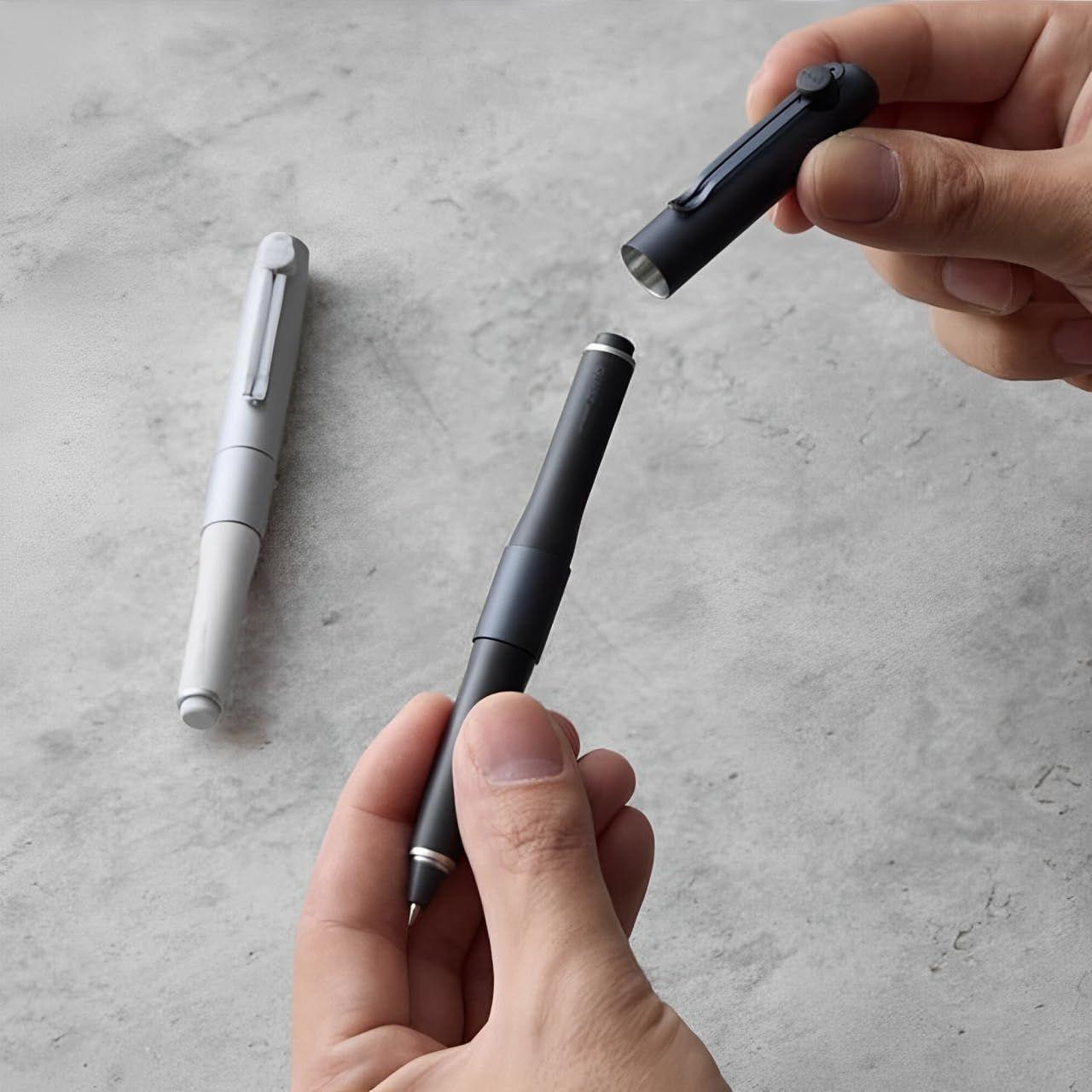 Uni-ball ZENTO Gel Pen - Signature Model - 0.38 mm - Silver Body