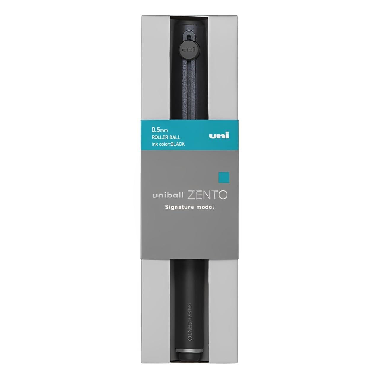 Uni-ball ZENTO Gel Pen - Signature Model - 0.5 mm - Metallic Black