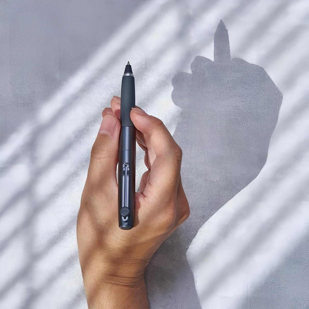 Uni-ball ZENTO Gel Pen - Signature Model - 0.5 mm - Metallic Black
